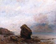 Gustave Courbet Isolated Rock (Le Rocher isolx) oil painting reproduction